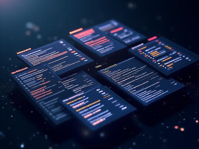 Mockup of a product roadmap, Jira board, risk register, and launch checklist documents, glowing with neon lines.