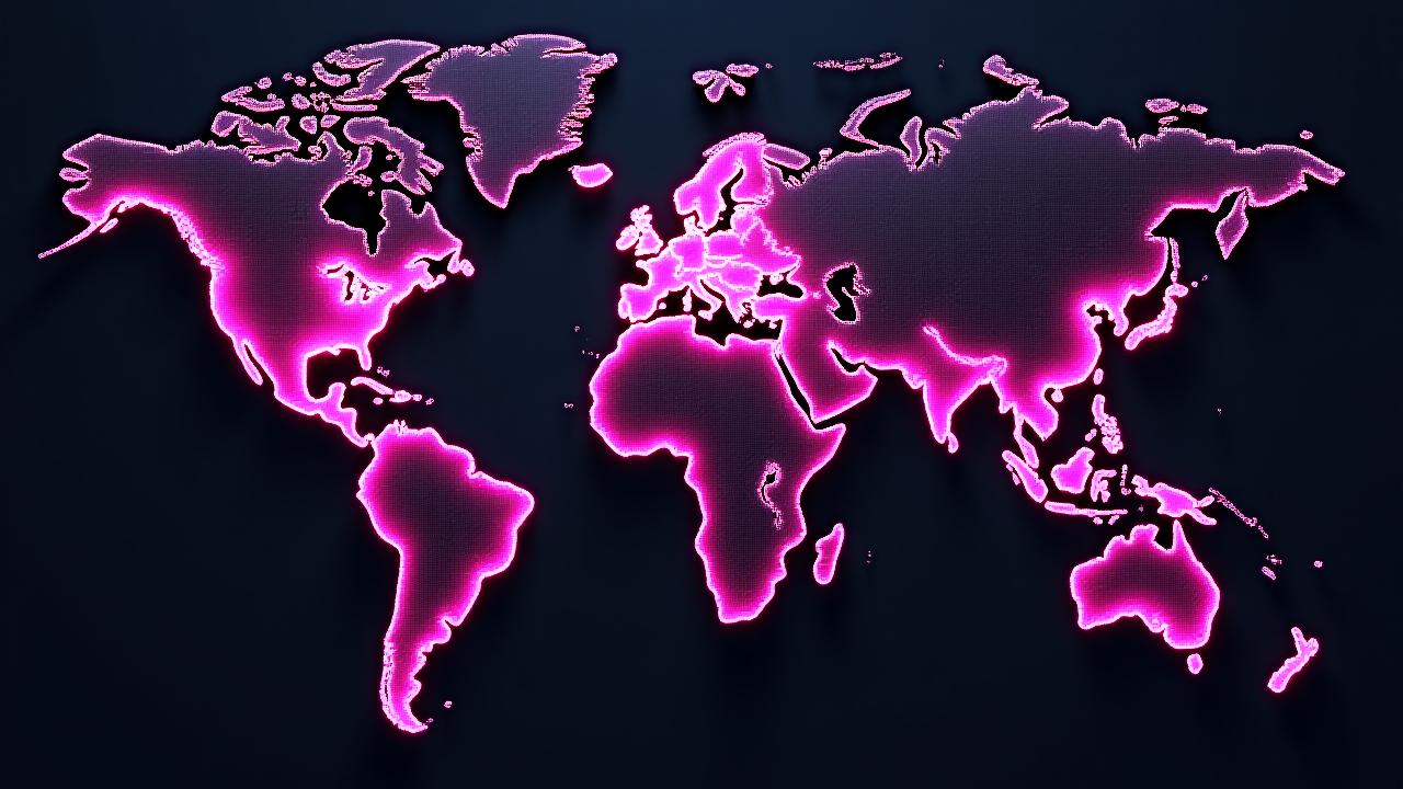 Interactive world map highlighting LATAM, MENA, and China