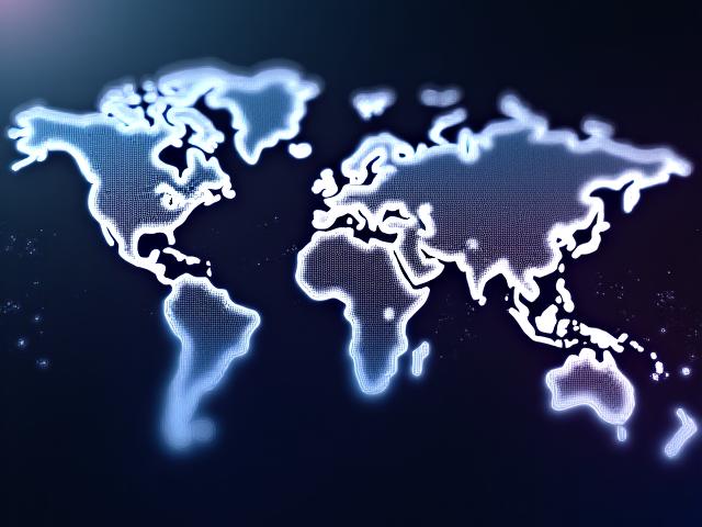 World map with connected glow lines pointing to major mobile gaming markets